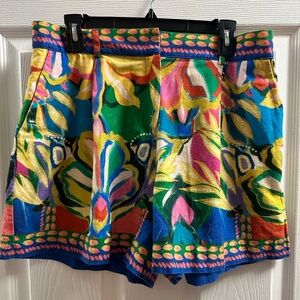 EUC Antonio Melani Linen Blend Shorts Size 12